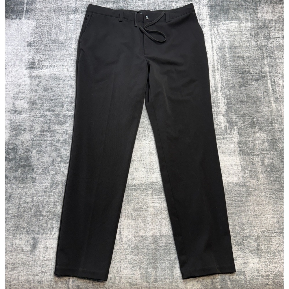 Quince Pants Men 36x32 Black Ultra Stretch 34/7 Smart Chino Trouser Tech Commute